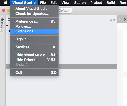 visual studio for mac error
